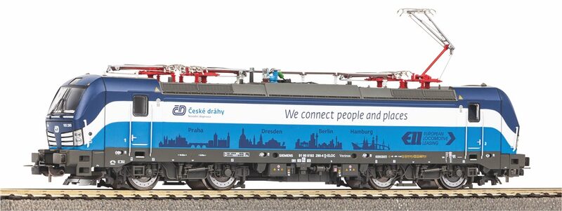Piko Elektrická lokomotiva Vectron Praha-Berlín-Hamburk ČD VI - 21687