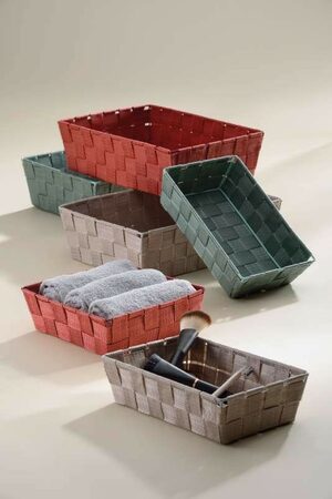 KELA Košík Alvaro 23x15 cm plast stříbrná šedá KL-24566
