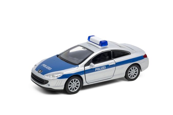 Welly Peugeot Coupé 407 Polizei 1:34