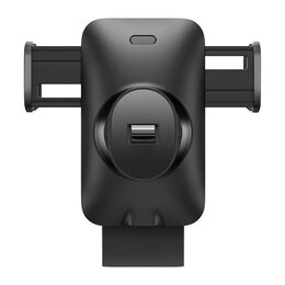 Univerzální držák do ventilační mřížky Baseus Wisdom Auto Alignment s bezdrátovým nabíjením černý