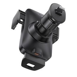 Univerzální držák do ventilační mřížky Baseus Wisdom Auto Alignment s bezdrátovým nabíjením černý