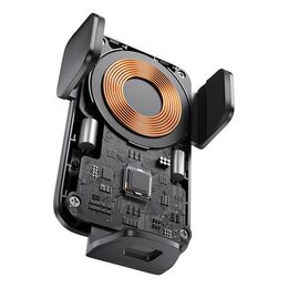 Univerzální držák do ventilační mřížky Baseus Wisdom Auto Alignment s bezdrátovým nabíjením černý
