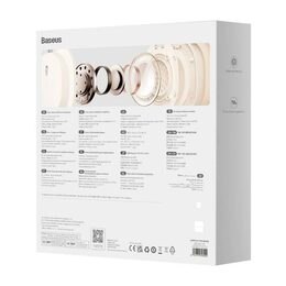 Bluetooth sluchátka Baseus Bowie D05 krémově bílé