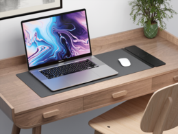 Podložka na stůl pod notebook Allity ALP-100 s bezdrátovým nabíjením 3v1 černá
