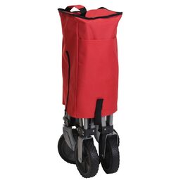 PROGARDEN Plážový vozík skládací 75 cm červená KO-DG9000400