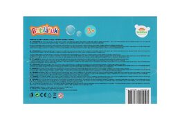 Bublifuk sekačka + náplň plast 17x50cm na baterie se světlem v krabici 30x25x20cm