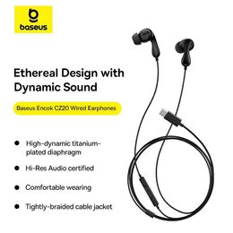 Sluchátka Baseus Encok CZ20 USB-C černá