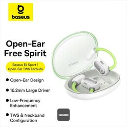 Bluetooth sluchátka Baseus Eli Sport 1 Open-Ear TWS Aurora Green