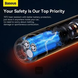 Akumulátorový vysavač do auta Baseus A3lite 12000Pa černý