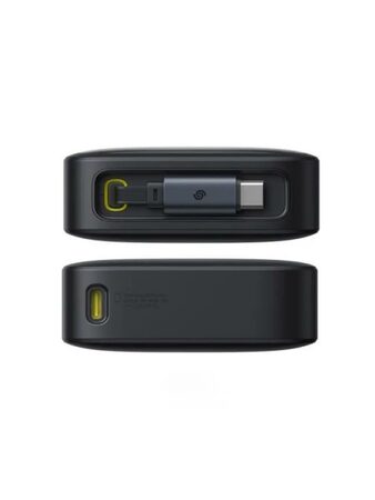 Powerbanka Baseus Free2Pull 20000mAh, 65W, s kabelem USB-C černá