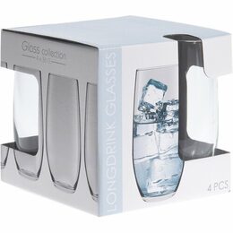 EXCELLENT HOUSEWARE Sklenice na alko i nealko longdrink sada 4 ks KO-CC7000250