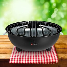 ALPINA Stolní elektrický gril kulatý 1250W ED-218208