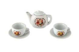 Čajová sada nádobí porcelán v krabičce 18x11,5x3,5cm