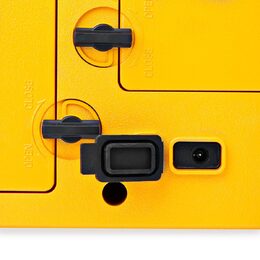 Nedis RDFM3100YW stavební FM rádio s Bluetooth, vodotěsné IPX5, 15W, žlutá / čer