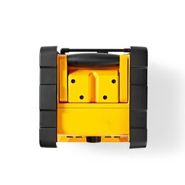 Nedis RDFM3100YW stavební FM rádio s Bluetooth, vodotěsné IPX5, 15W, žlutá / čer
