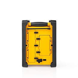 Nedis RDFM3100YW stavební FM rádio s Bluetooth, vodotěsné IPX5, 15W, žlutá / čer