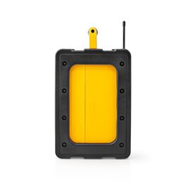 Nedis RDFM3100YW stavební FM rádio s Bluetooth, vodotěsné IPX5, 15W, žlutá / čer