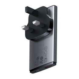 Nabíječka do sítě Baseus GaN5 Pro Ultra Slim USB-C/USB-A 65 W šedá