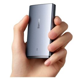 Nabíječka do sítě Baseus GaN5 Pro Ultra Slim USB-C/USB-A 65 W šedá