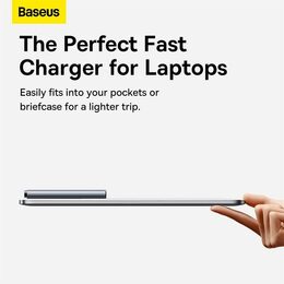 Nabíječka do sítě Baseus GaN5 Pro Ultra Slim USB-C/USB-A 65 W šedá