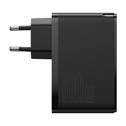 Rychlonabíječka do sítě Baseus GaN Pro Quick Charge, 2xUSB-C 2xUSB-A 100W černá