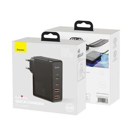 Rychlonabíječka do sítě Baseus GaN Pro Quick Charge, 2xUSB-C 2xUSB-A 100W černá