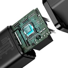 Rychlonabíječka do sítě Baseus Super Si USB-C PD QC 30W černá