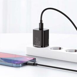 Rychlonabíječka do sítě Baseus Super Si USB-C PD QC 30W černá