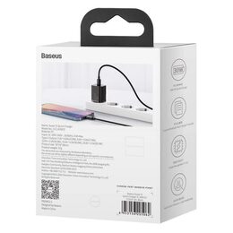 Rychlonabíječka do sítě Baseus Super Si USB-C PD QC 30W černá