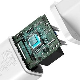 Rychlonabíječka do sítě Baseus Super Si USB-C PD QC 30W bílá