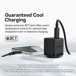 Rychlonabíječka do sítě Baseus Palm 30W USB-C PD QC 3.0 černá