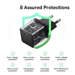 Rychlonabíječka do sítě Baseus Palm 30W USB-C PD QC 3.0 černá