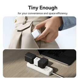 Rychlonabíječka do sítě Baseus Palm 30W 1xUSB 1xUSB-C PD QC 3.0 bílá