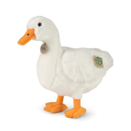 Rappa Plyšová kachna bílá 33 cm ECO-FRIENDLY
