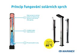 Solární sprcha Marimex UNO 35 l ALU s LED světlem