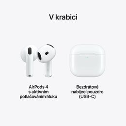 Sluchátka Apple AirPods (4. generace) s aktivním potlačením hluku