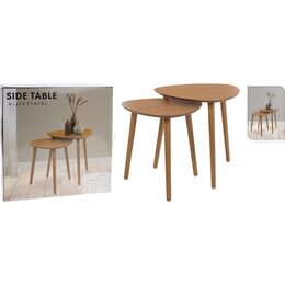 HOMESTYLING Odkládací stolek sada 2 ks borovice KO-KR8000110