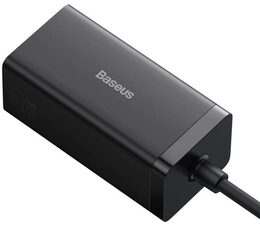 Rychlonabíječka do sítě Baseus GaN5 Pro 67W 2x USB-C/USB-A/HDMI černá a USB-C kabel 100W 1m