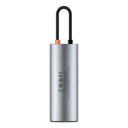 Dokovací stanice Baseus 7v1 (USB-C PD 100W, USB-C, 2x USB 3.0, HDMI, SD/TF port) šedá