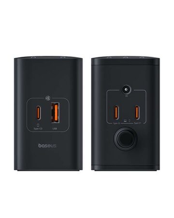Nabíjecí stanice Baseus Digital Charger 240W GaN, 3xUSB-C, USB+ DC, 1m kabel černá