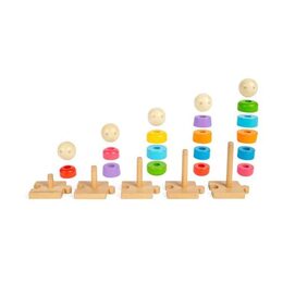 Bigjigs Toys Nasazování Duhová rodina