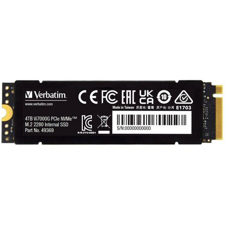 49369 SSD 4TB Vi7000G NVMe M.2 VERBATIM
