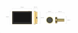 Chytré dveřní kukátko Ezviz HP2 s kamerou,  WiFi, 2K, 4,3" monitor, napájení ze sítě a baterie, černé