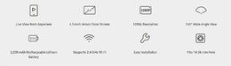 Chytré dveřní kukátko Ezviz HP2 s kamerou,  WiFi, 2K, 4,3" monitor, napájení ze sítě a baterie, černé