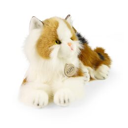 Rappa Plyšová kočka calico trojbarevná 30 cm ECO-FRIENDLY