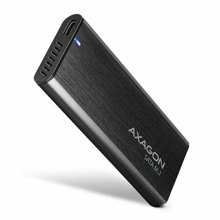 Externí box AXAGON EEM2-SBC , USB-C 3.2 Gen 2 - M.2 SATA SSD kovový RAW box, bezšroubkový