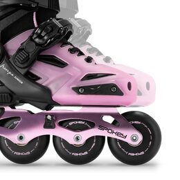 Spokey FREESPO JUNIOR Dětské kolečkové brusle, růžové, vel. 27-30