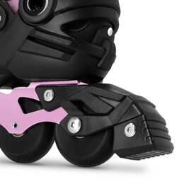 Spokey FREESPO JUNIOR Dětské kolečkové brusle, růžové, vel. 27-30