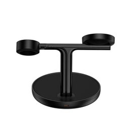 Bezdrátový nabíjecí stojánek Baseus Simple Swan 3in1 20W USB-C černý