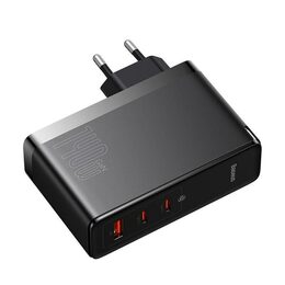 Rychlonabíječka do sítě Baseus GaN5 Pro 140W  2x USB-C, 1x USB černá